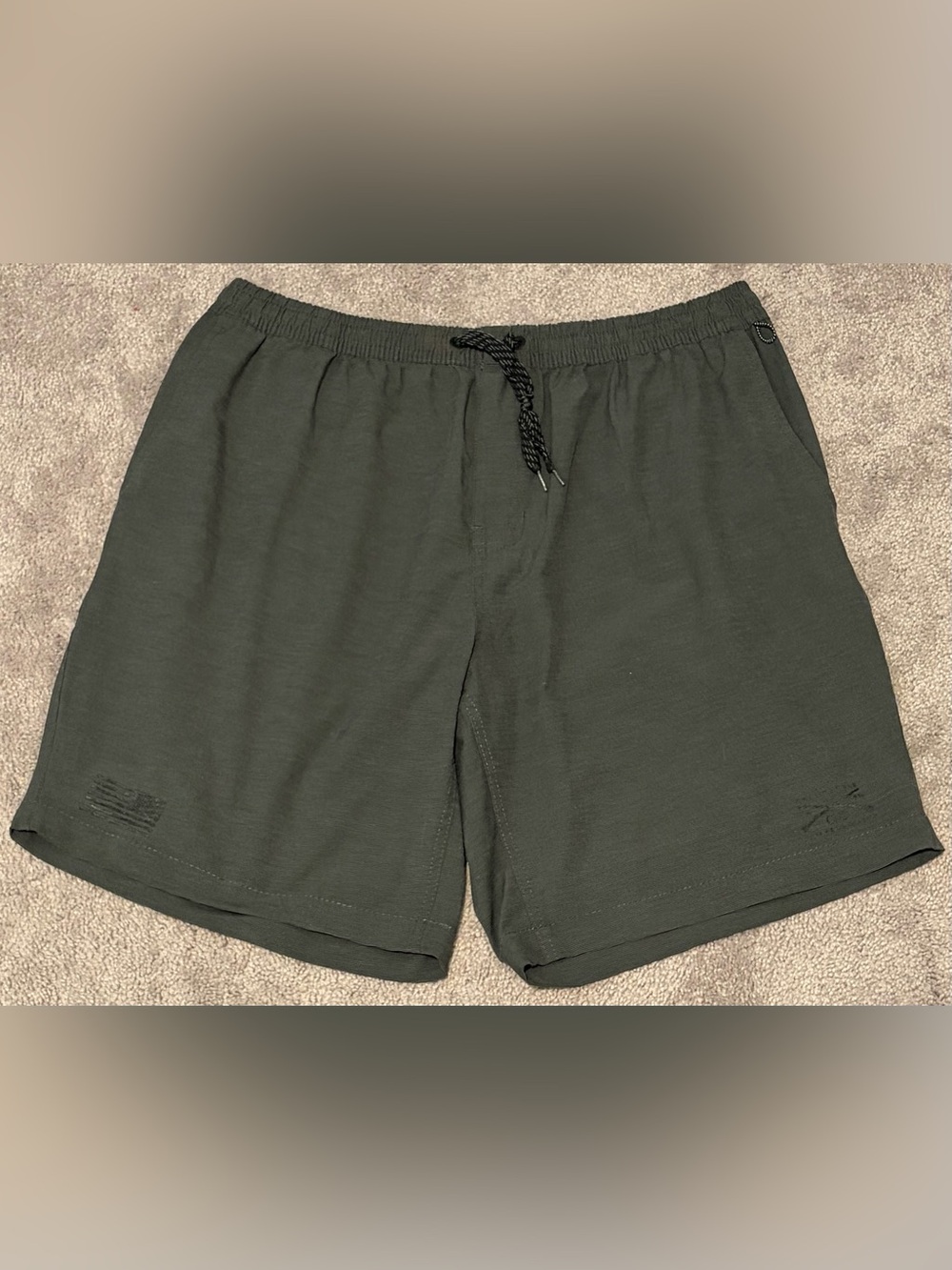 Grunt Style Men’s Gray Atheltic Drawstring Shorts Size 2XL Measured 34x8.5